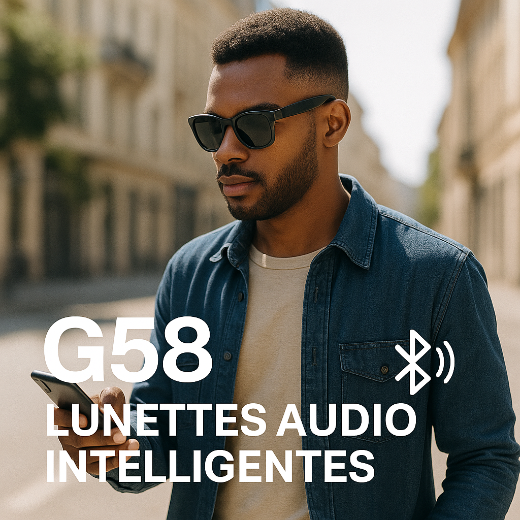Lunettes Connectées – Écoutez votre musique & répondez à vos appels