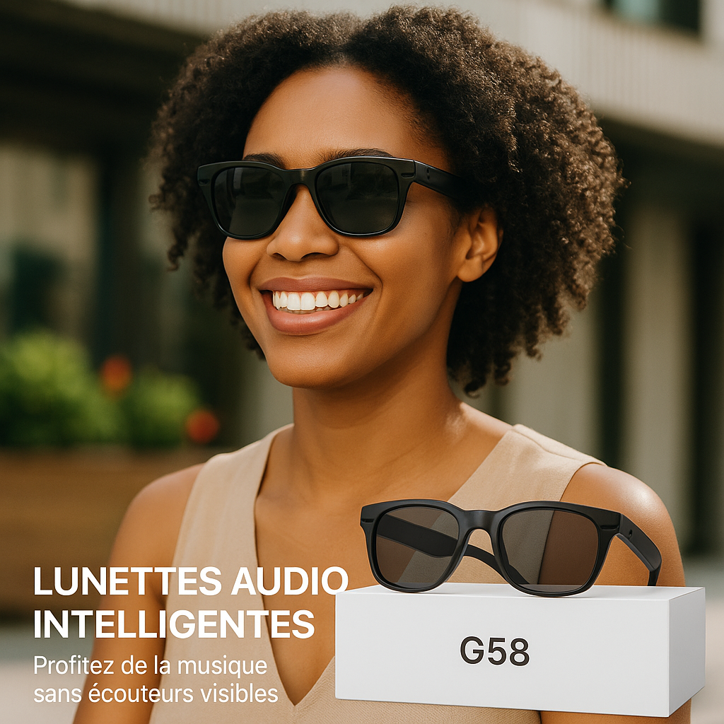 Lunettes Connectées – Écoutez votre musique & répondez à vos appels