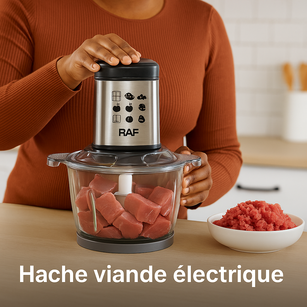 Hachoir électrique - Coupe viandes, légumes, etc