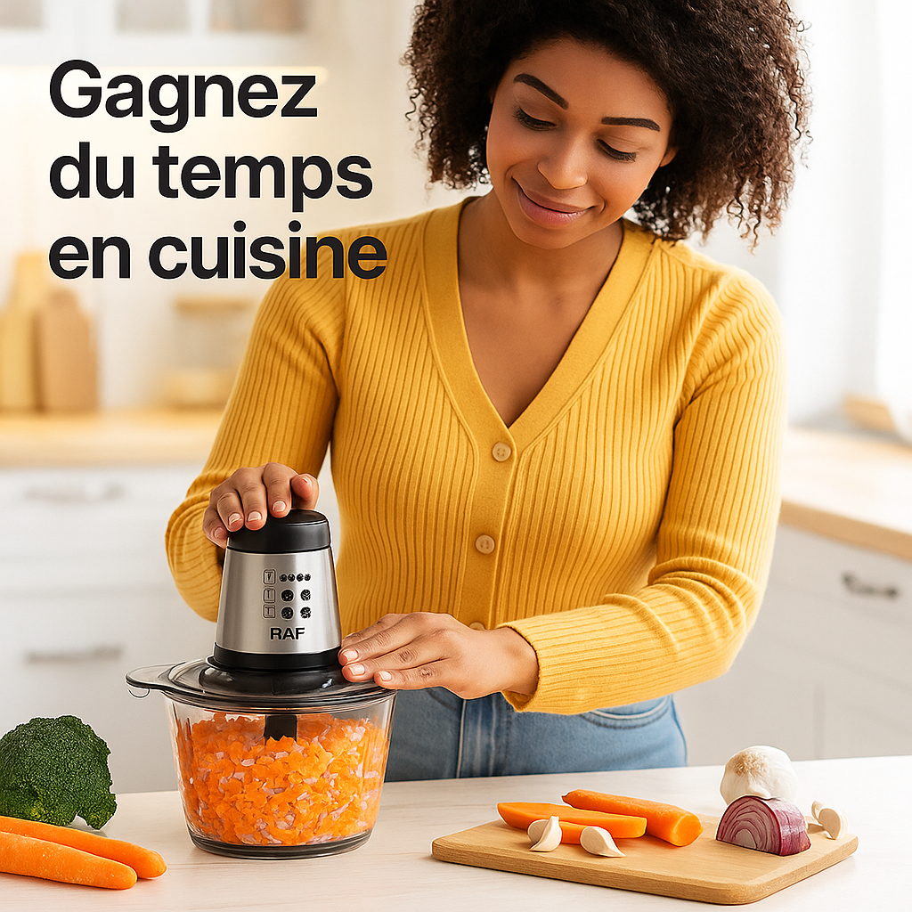 Hachoir électrique - Coupe viandes, légumes, etc