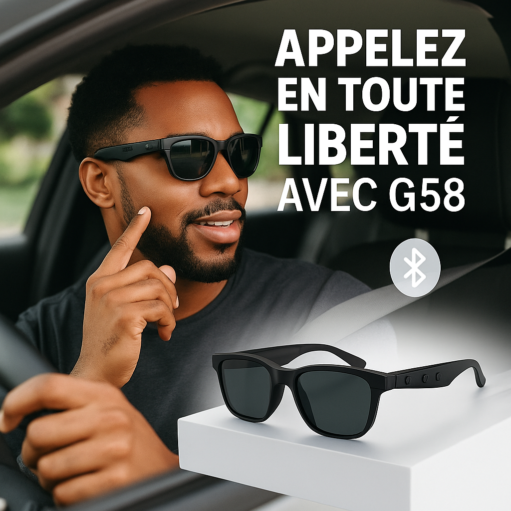 Lunettes Connectées – Écoutez votre musique & répondez à vos appels